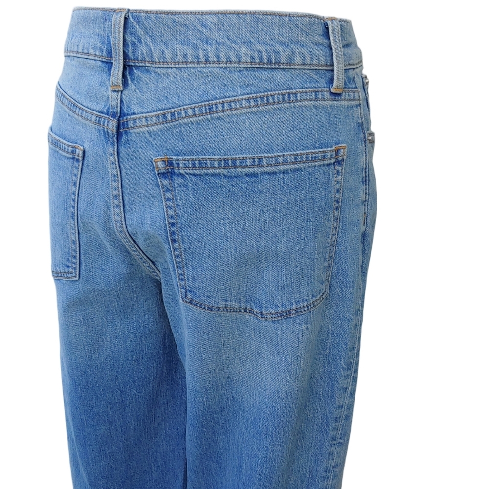 J.Crew High-Rise Slim Wide Leg Jeans in Classic Blue Women's Size 28 NWT - Picture 6 of 17